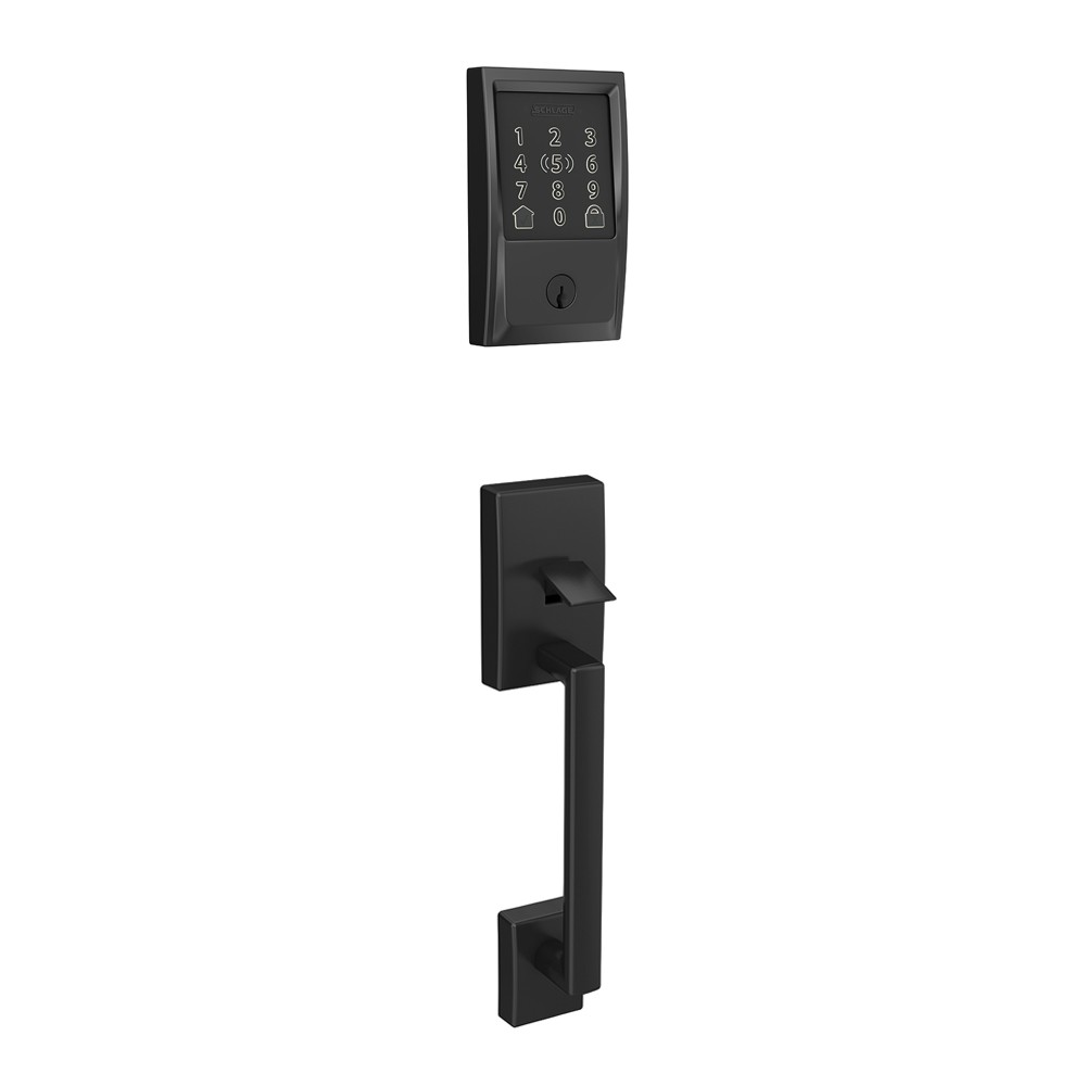 schlage-encode-plus-with-matte-black-century-front-door-handle