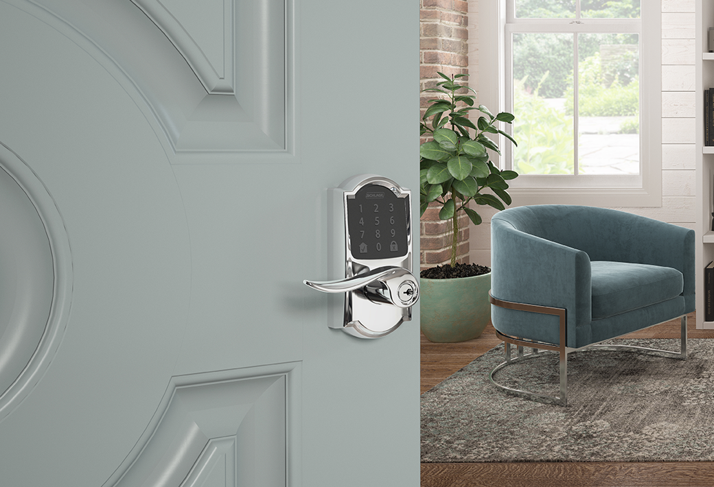 Smart lock with built in lever