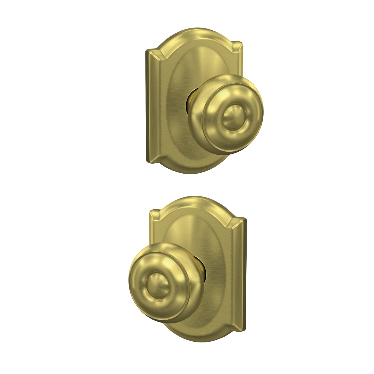 Custom Georgian Knob Combined Interior Hall-Closet and Bed-Bath Lock