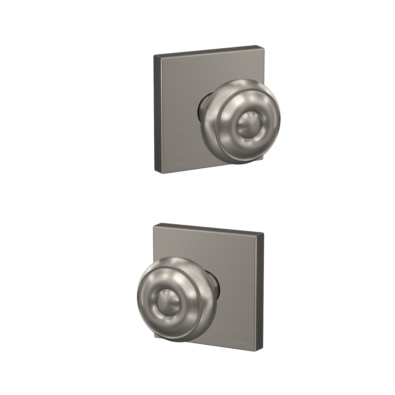 Custom Georgian Knob Combined Interior Hall-Closet and Bed-Bath Lock