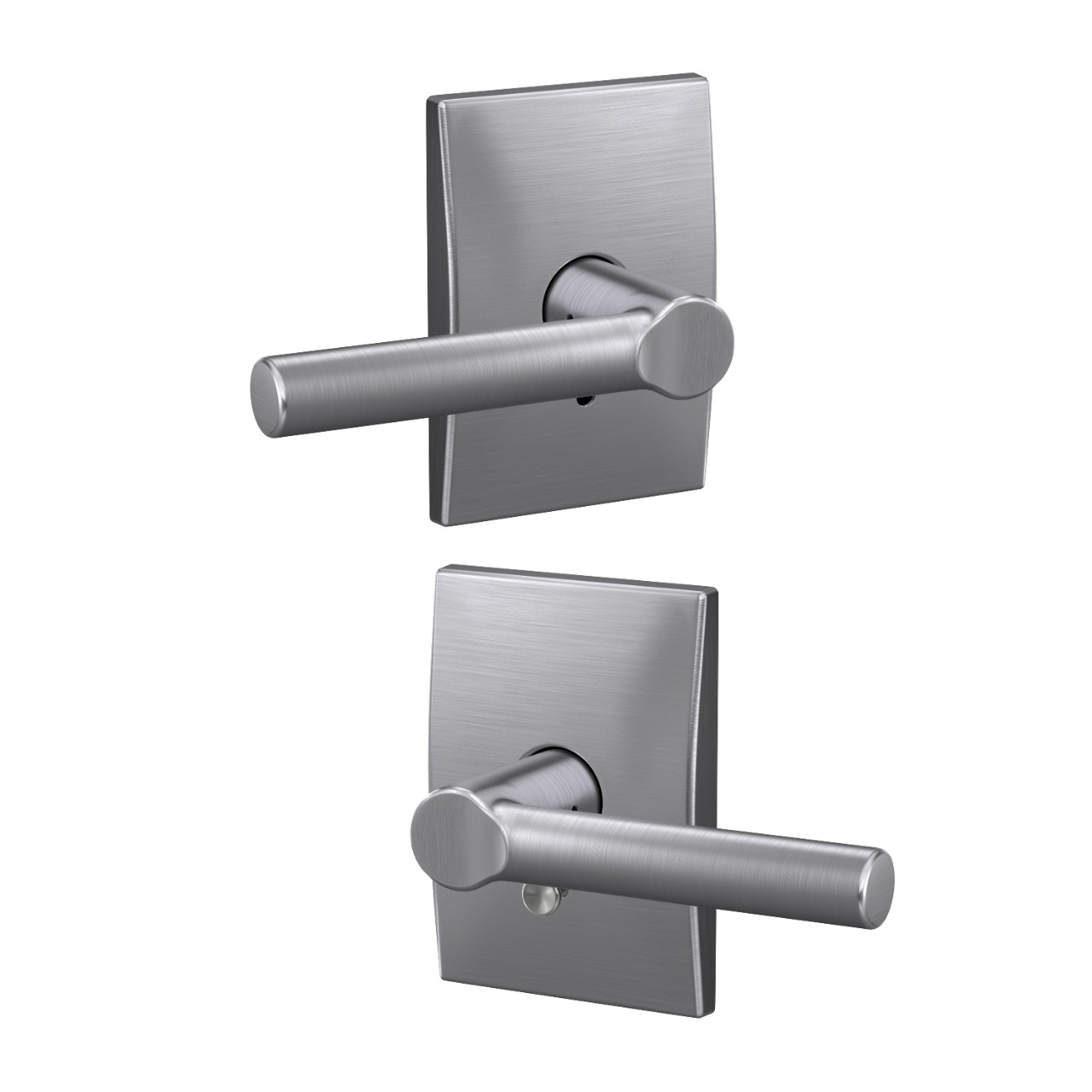 Custom Broadway Lever Combined Interior Hall-Closet and Bed-Bath Lock