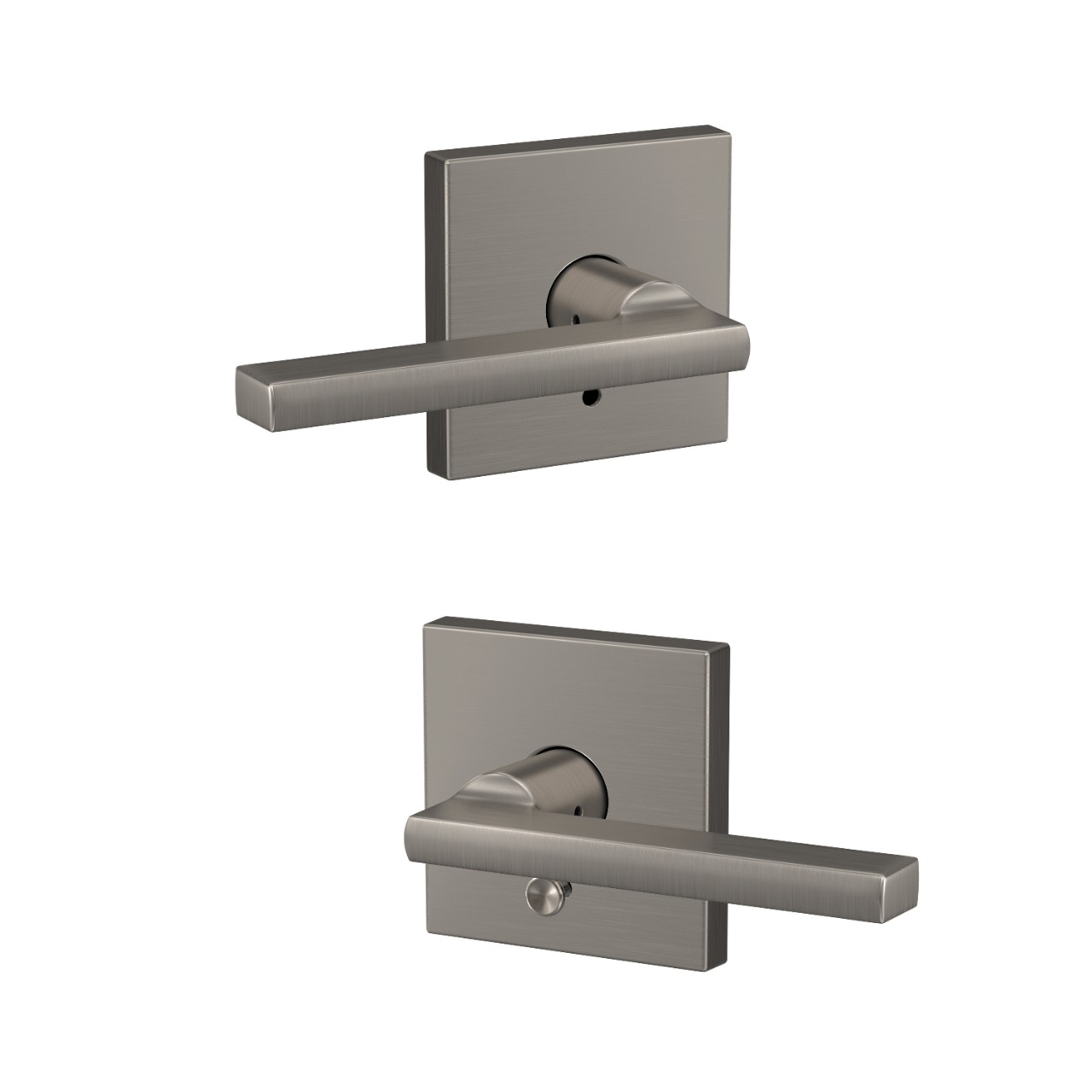 Custom Latitude Lever Combined Interior Hall-Closet and Bed-Bath Lock