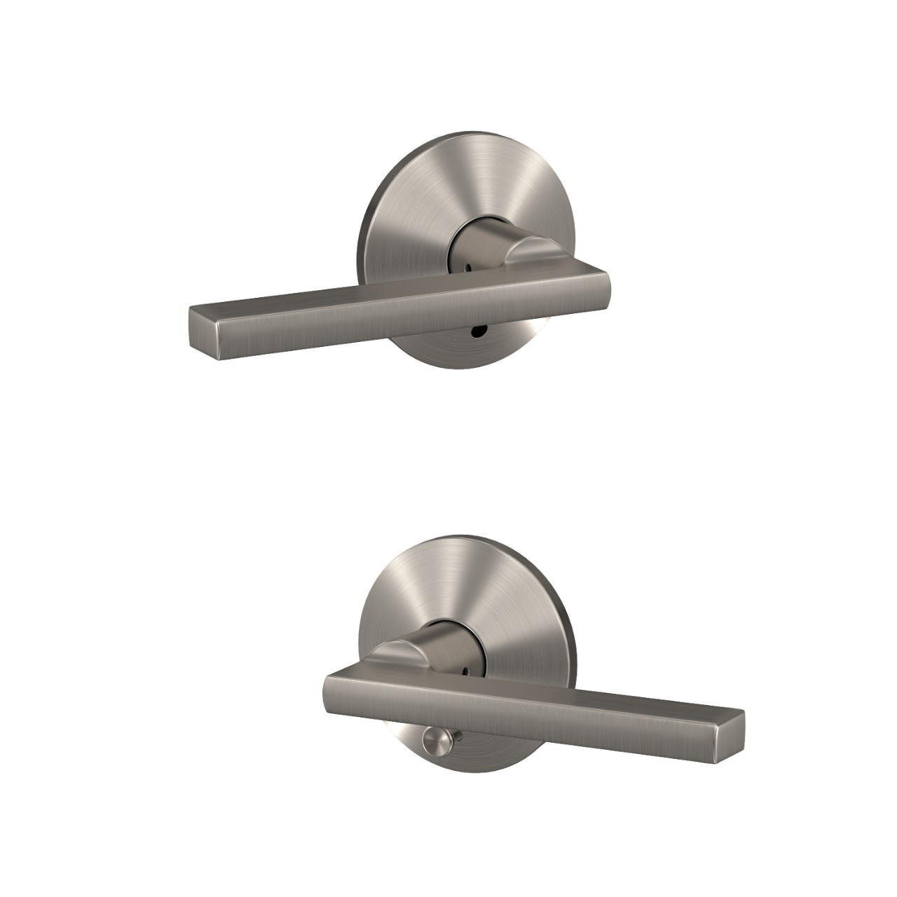 Custom Latitude Lever Combined Interior Hall-Closet and Bed-Bath Lock