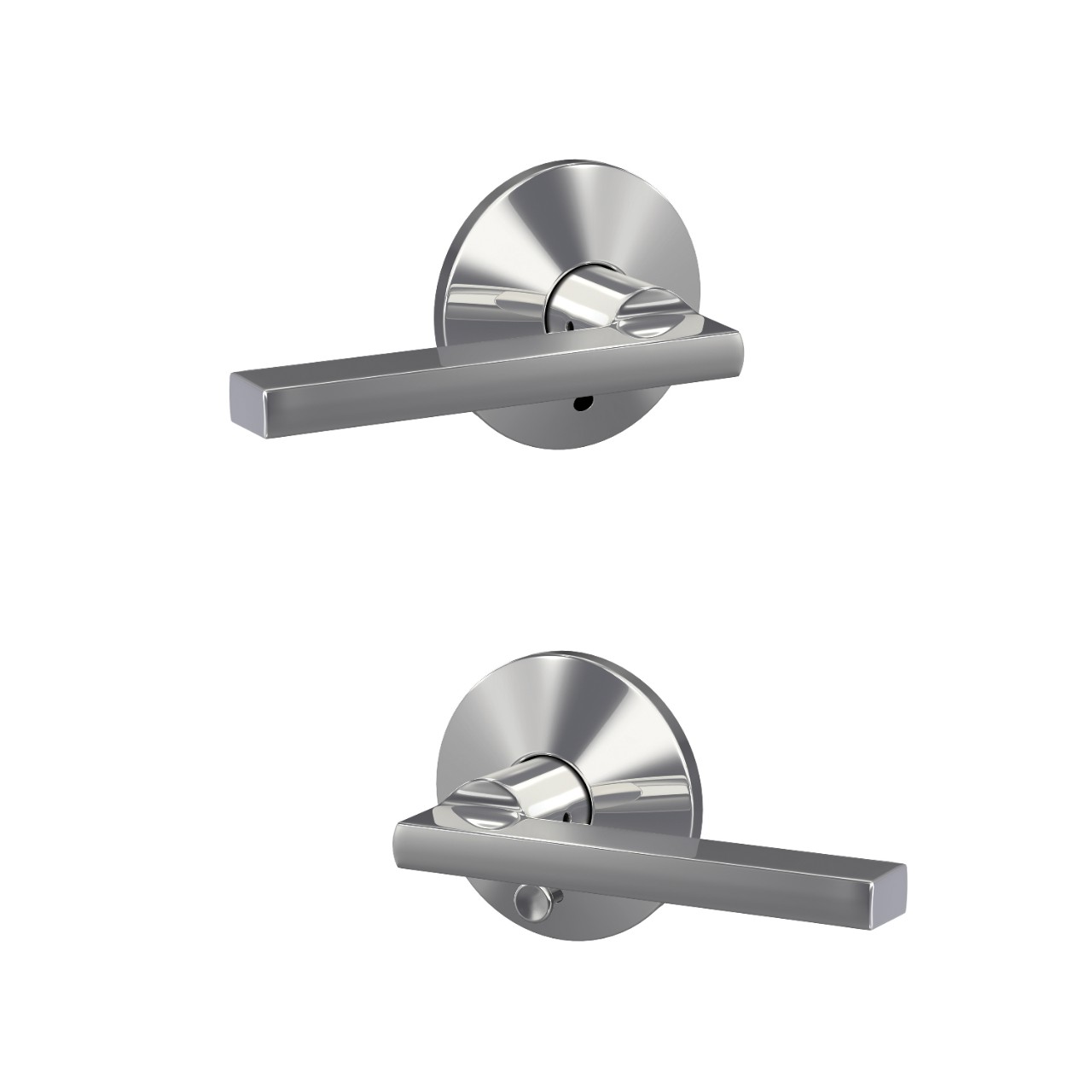 Custom Latitude Lever Combined Interior Hall-Closet and Bed-Bath Lock