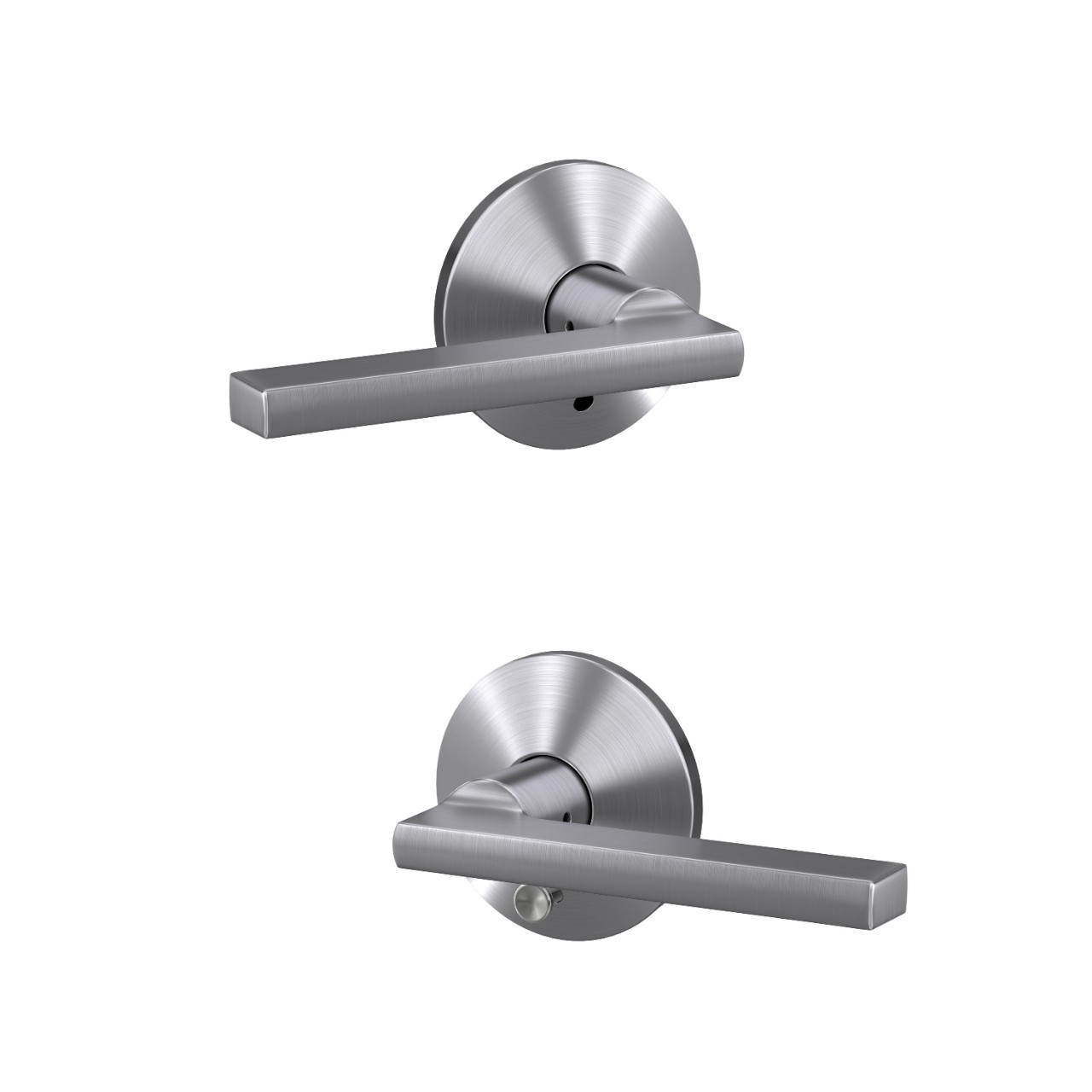 Custom Latitude Lever Combined Interior Hall-Closet and Bed-Bath Lock