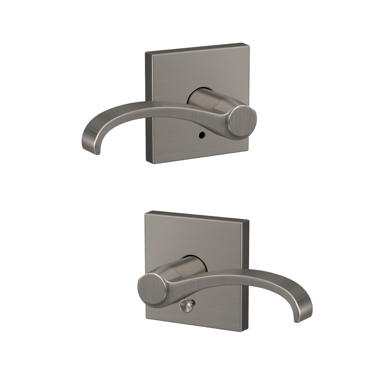 Custom Whitney Lever Combined Interior Hall-Closet and Bed-Bath Lock