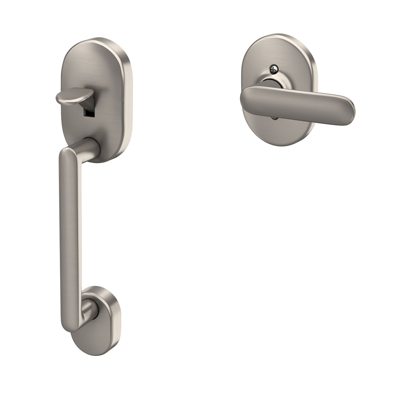 Front Entry Handle and Davlin Lever with Remsen Trim