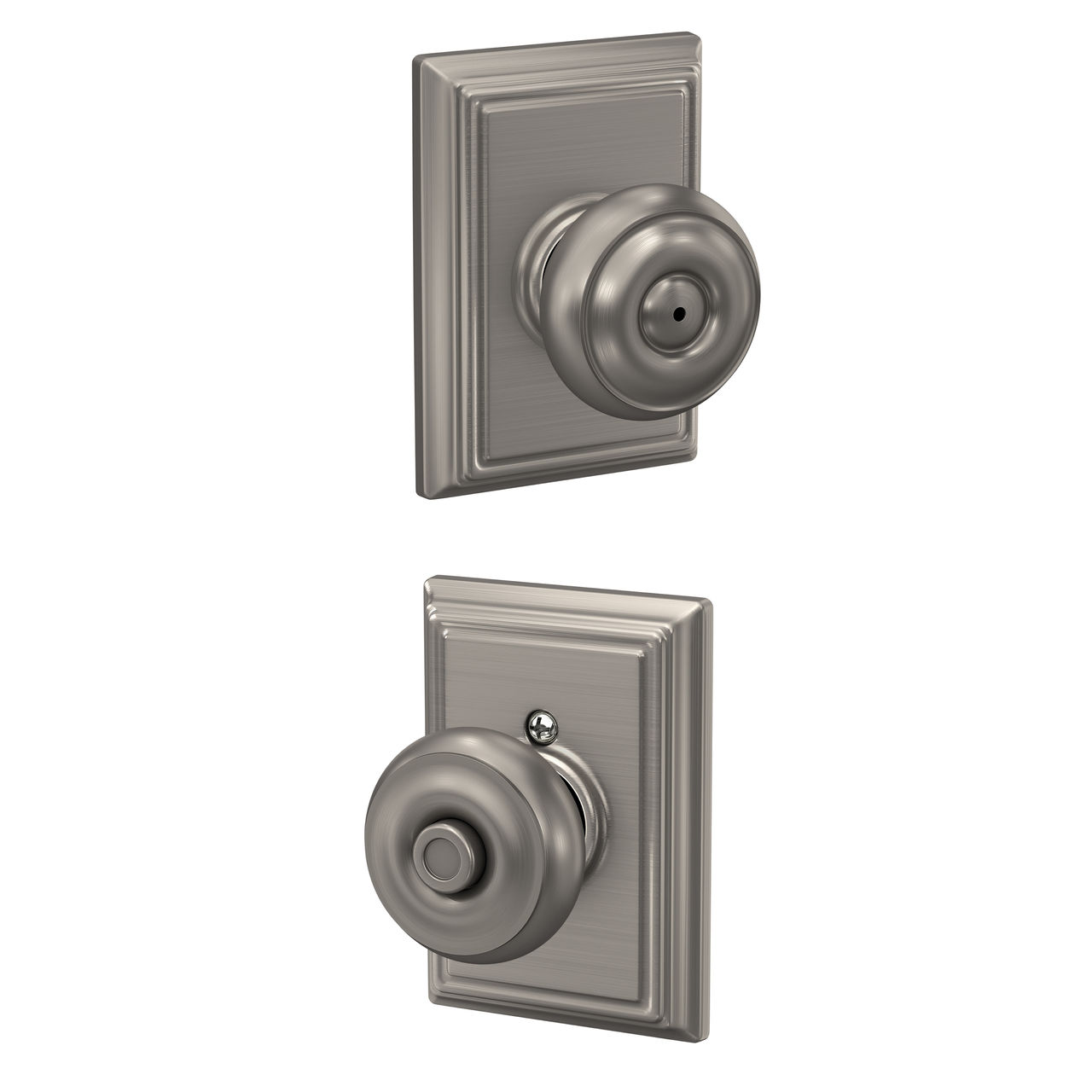 Georgian Knob Bed & Bath Lock