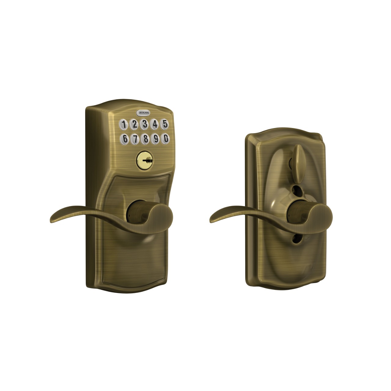 Keypad Lever and Accent Lever with Flex Lock