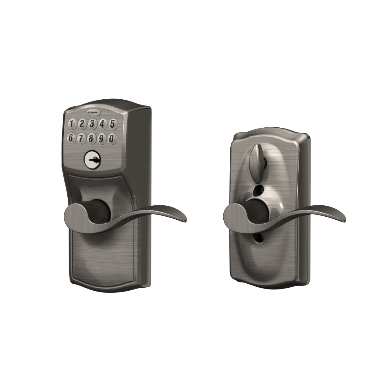 Keypad Lever and Accent Lever with Flex Lock