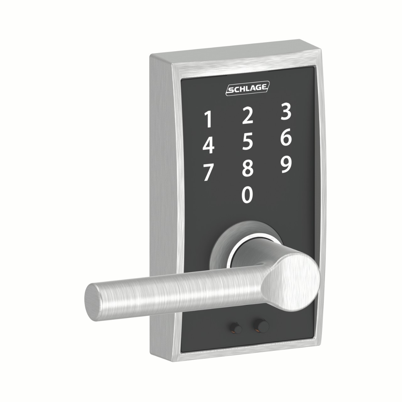 Schlage Touch™ Keyless Touchscreen Lever with Broadway Lever