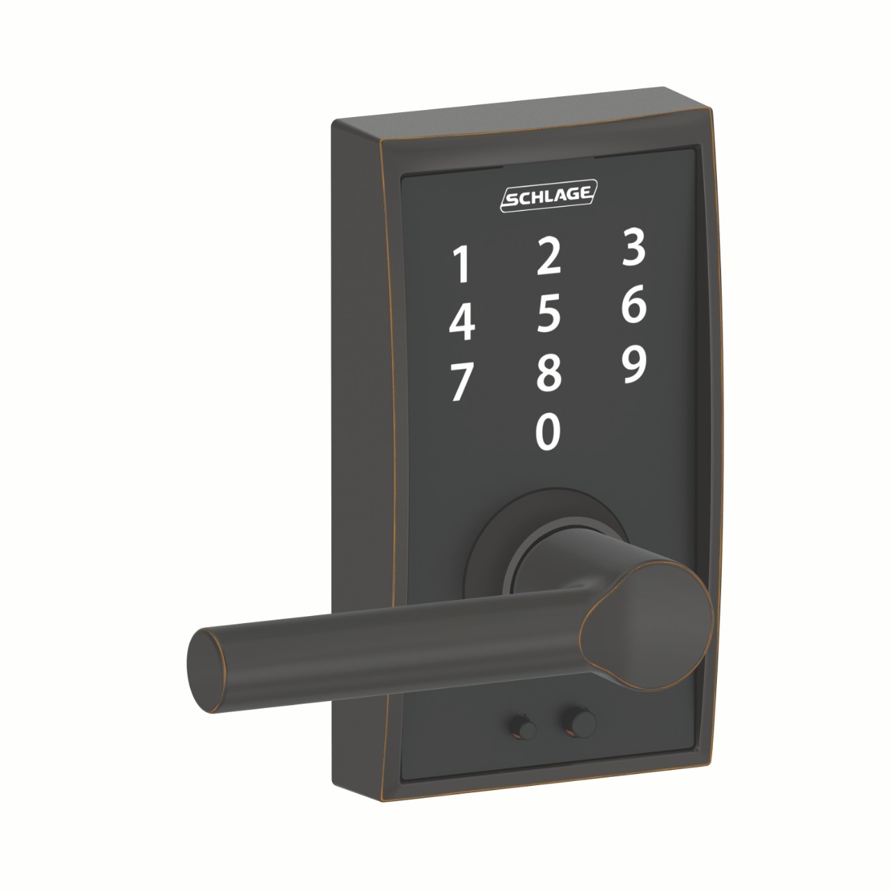 Schlage Touch™ Keyless Touchscreen Lever with Broadway Lever