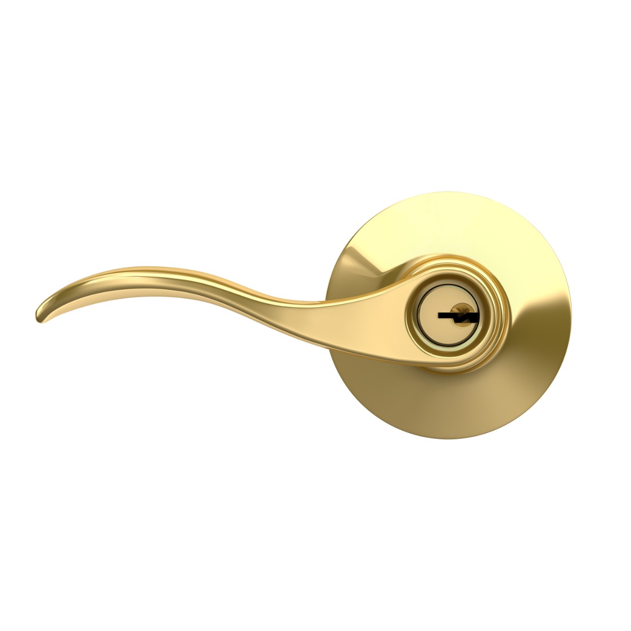 Accent Lever Keyed Entry Lock