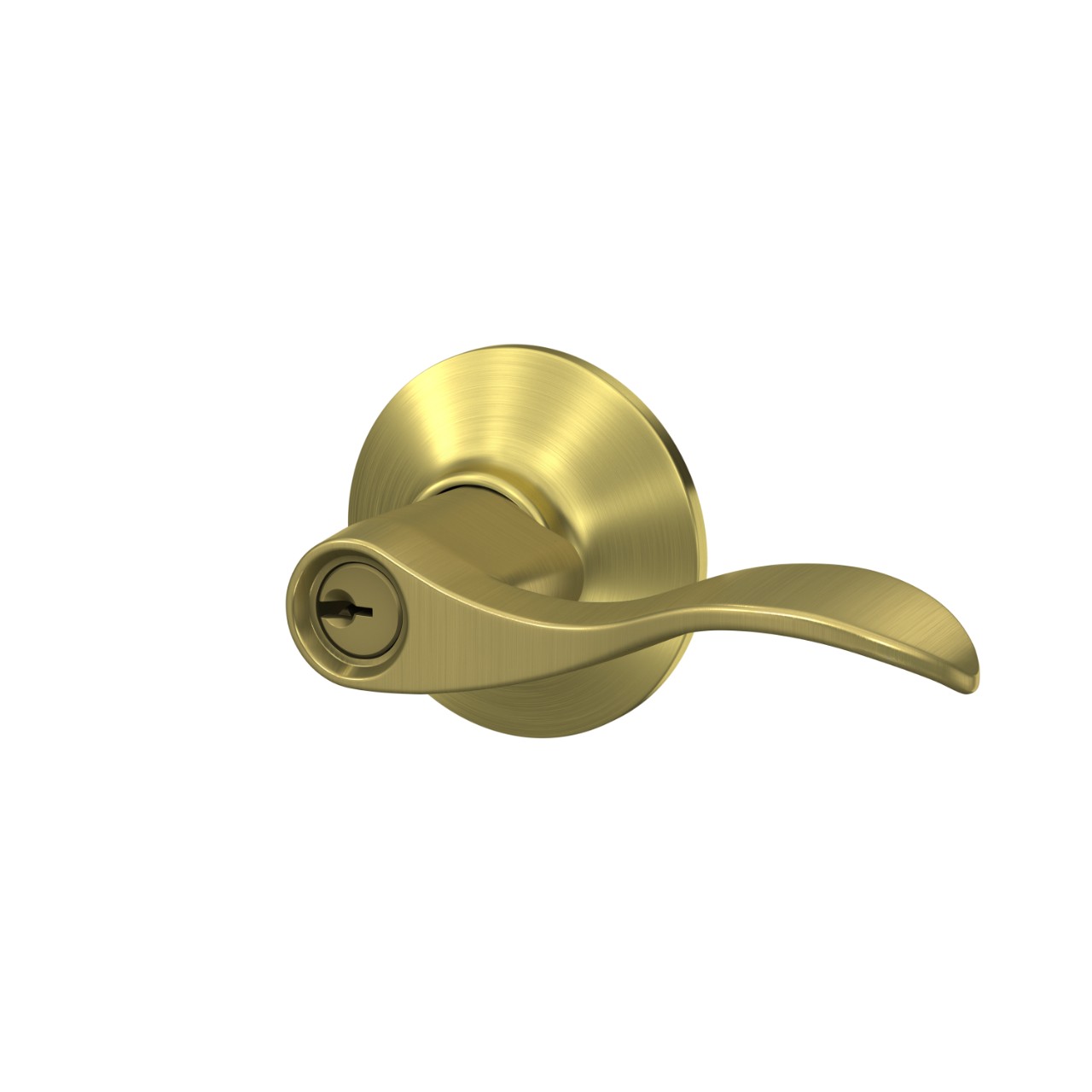 Accent Lever Keyed Entry Lock