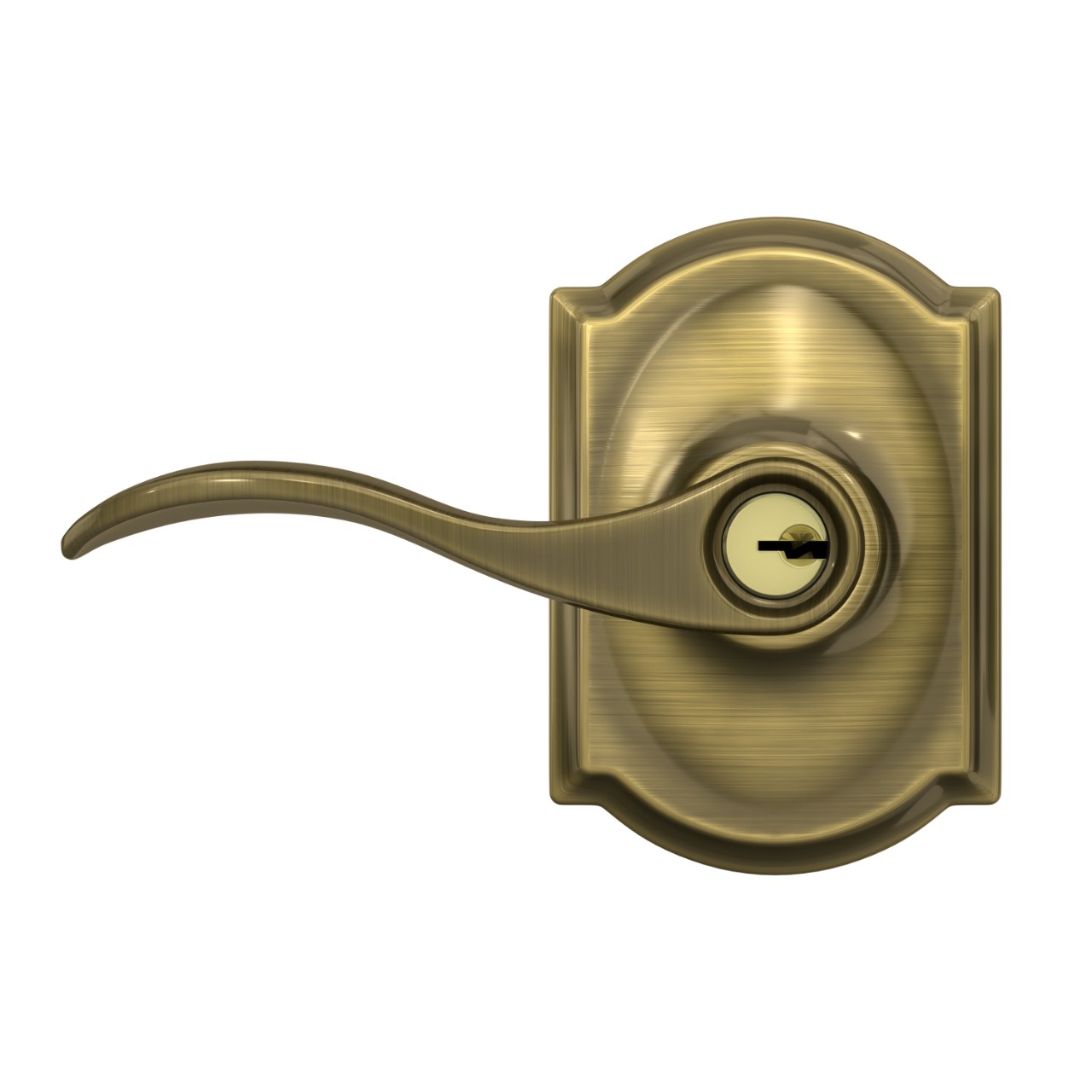 Accent Lever Keyed Entry Lock