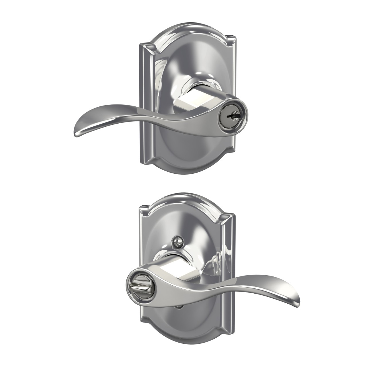 Accent Lever Keyed Entry Lock